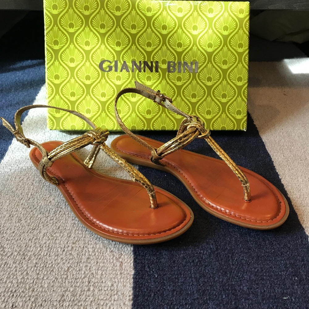 Gold sandals